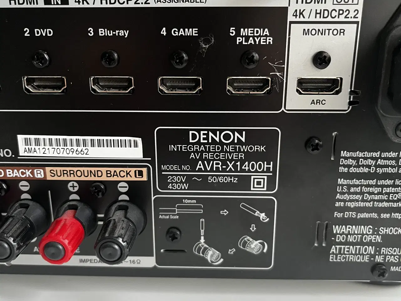 Billede 3 - Denon receiver surround