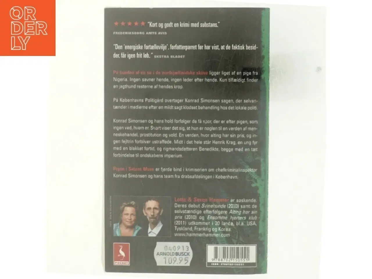 Billede 2 - Pigen i Satans mose : kriminalroman af Lotte Hammer