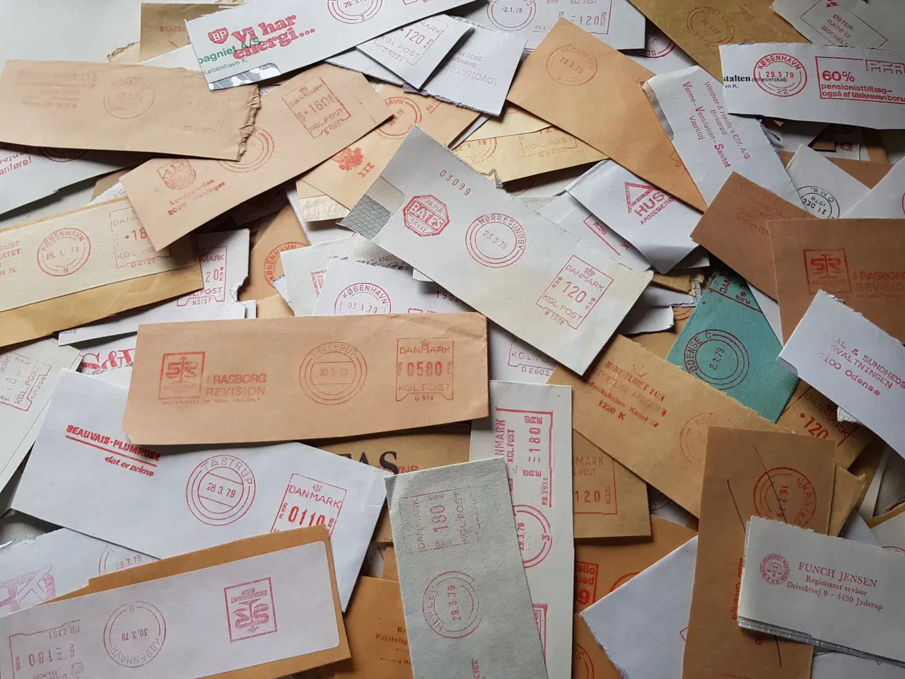Billede 2 - Afklip fra frankeringsmaskiner og postsager 1kg