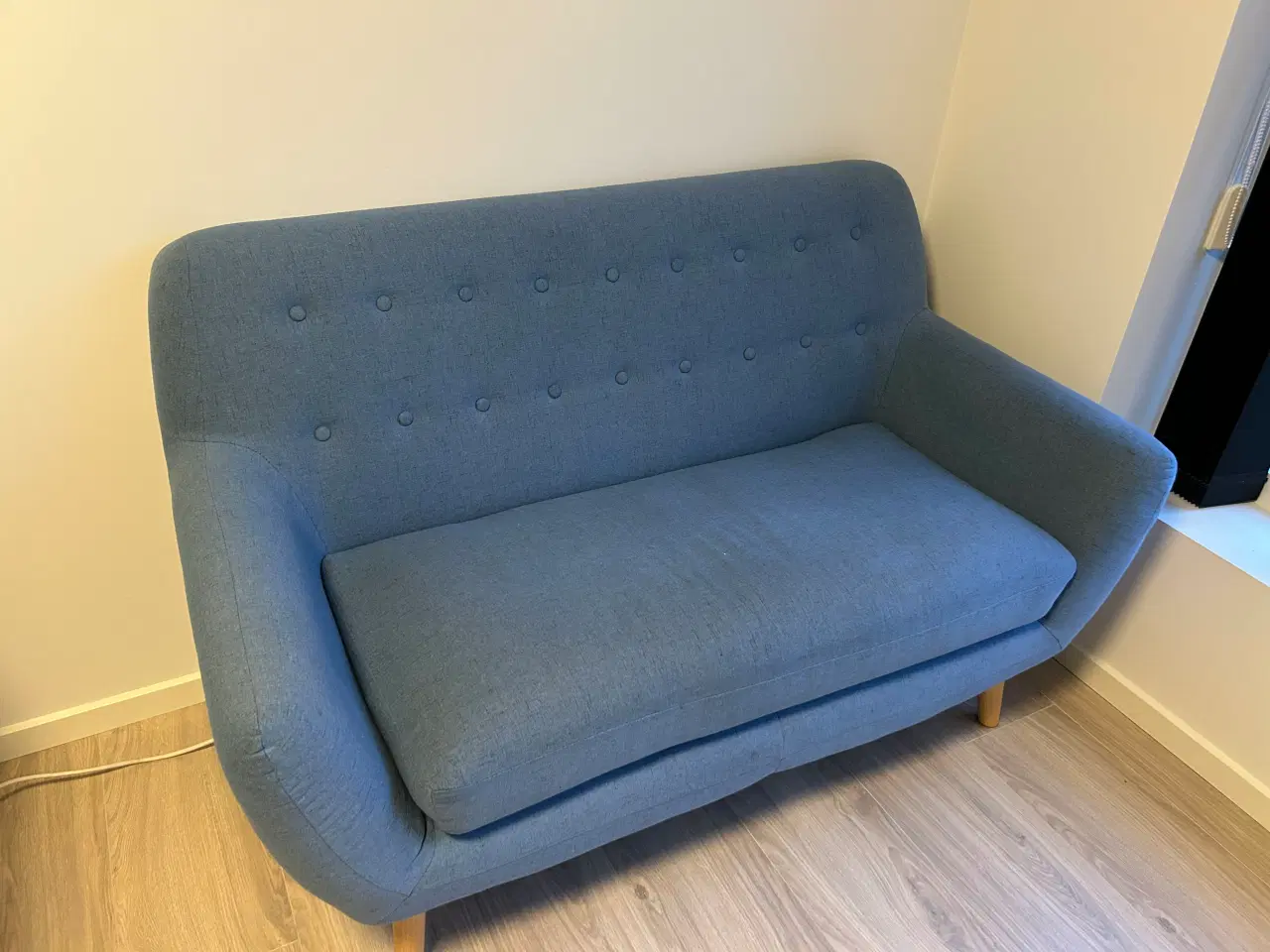 Billede 1 - Sofa i blåt stof