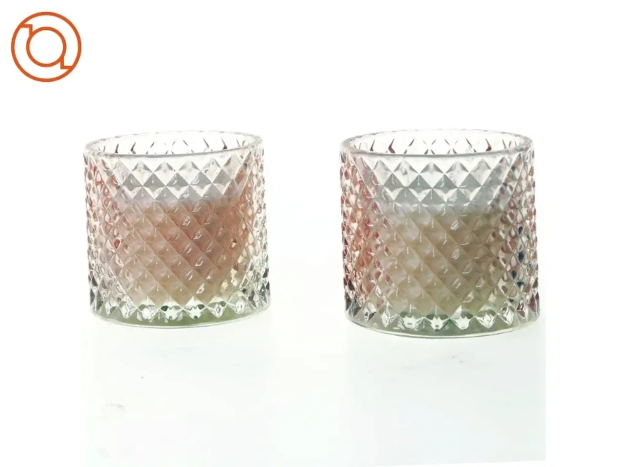 Billede 1 - Lyse stager til fyrfadslys fra Philllinoras (str. 8 cm)