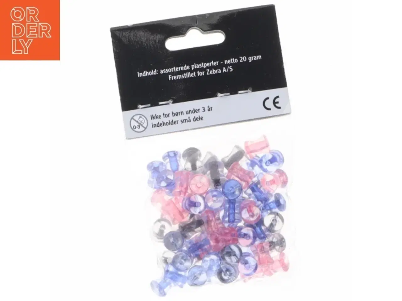 Billede 2 - Assorterede plastperler fra Tiger (str. Pose 6 x 5 cm)