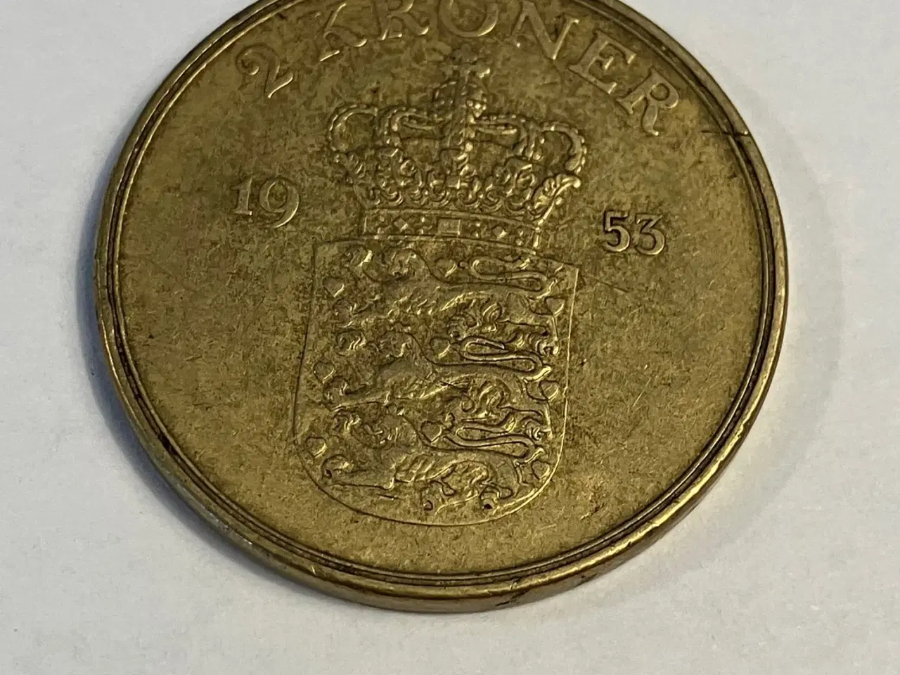 Billede 1 - 2 kroner Danmark 1953