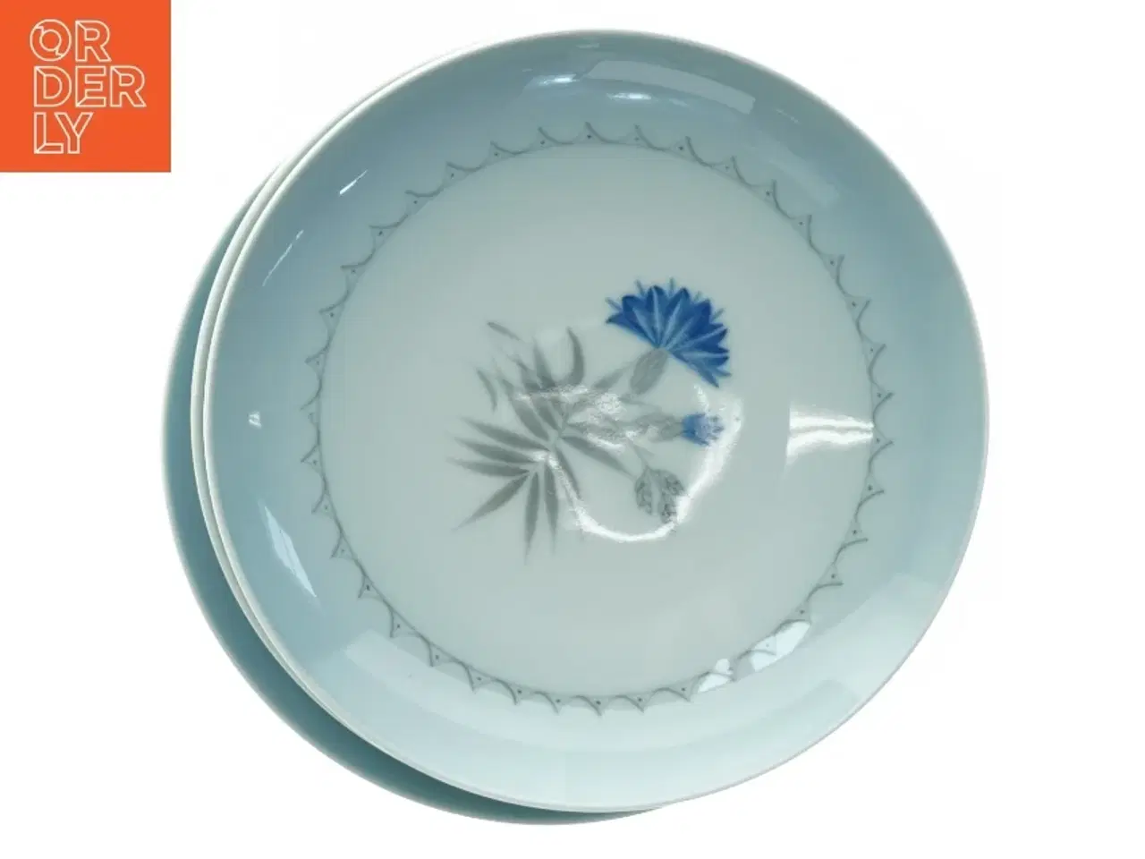 Billede 1 - Blå kornblomst, Demeter, porcelænstallerkener fra Bing Og Grøndahl (str. Diameter 15,5 cm)