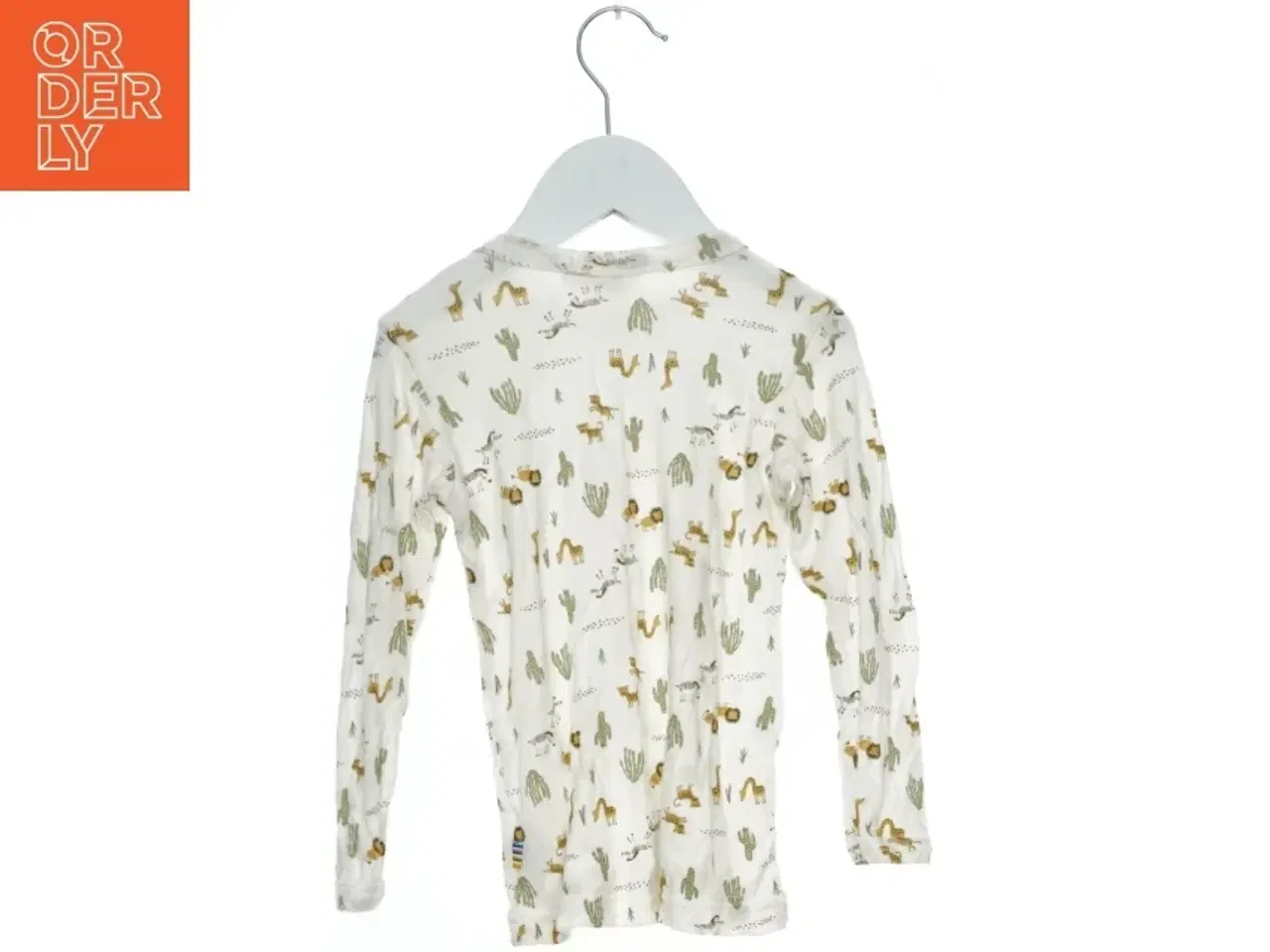 Billede 2 - Langærmet bluse med dyremønster fra Joha (str. 92)