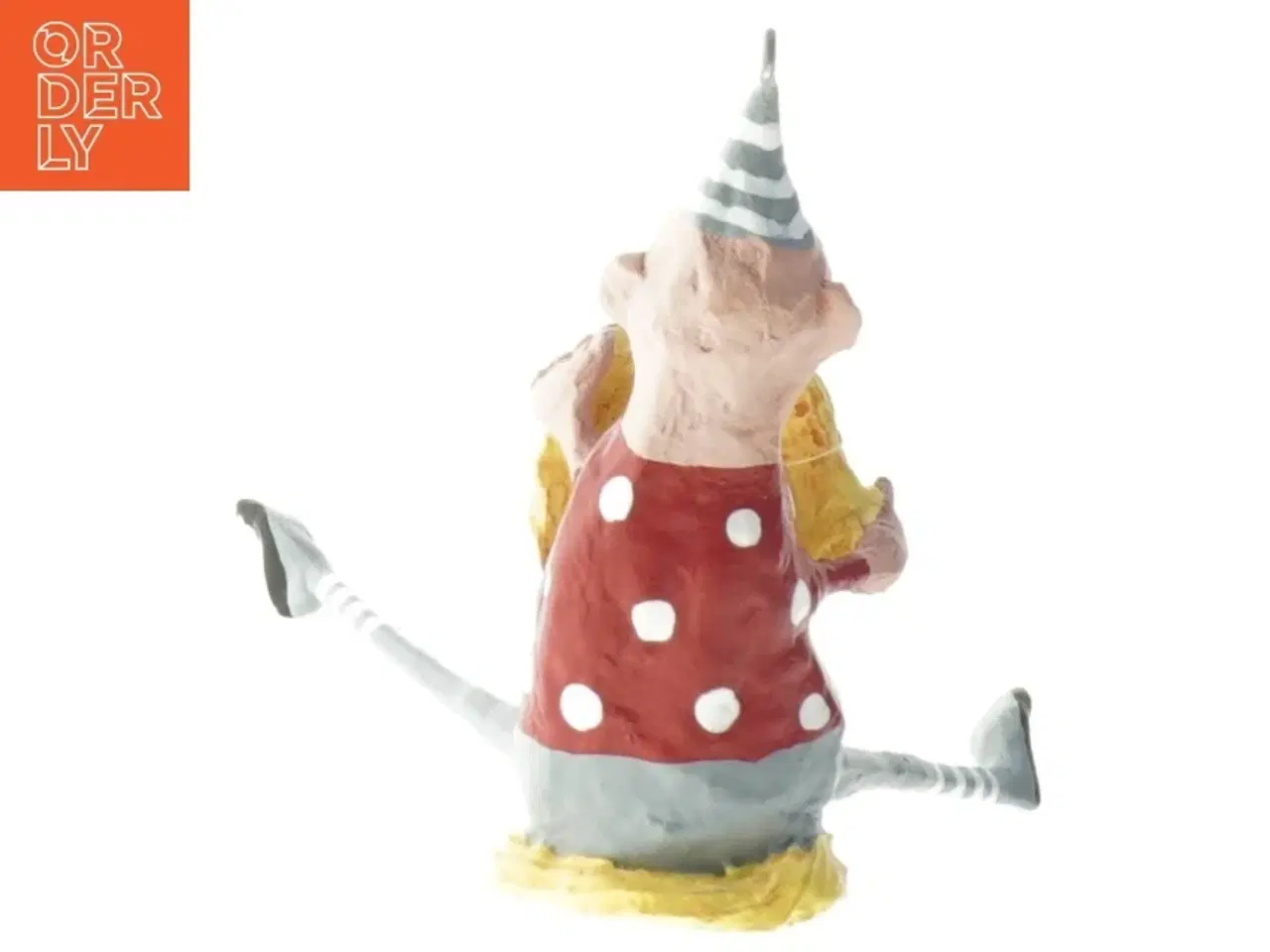 Billede 4 - Dekorativ figur af klovn med kage fra Medusa (str. 11x12,5 cm)