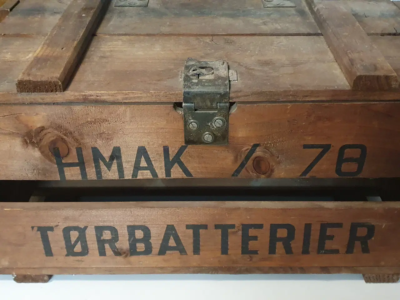 Billede 1 - Træ Batteri kasse