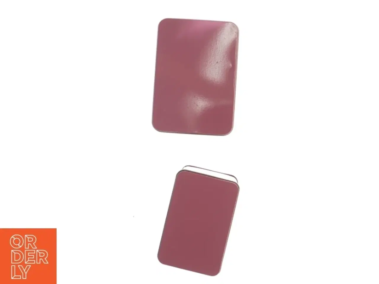 Billede 2 - Irmadåser, lyserøde med låg (str. 19 x 14 x 10 cm og 14 x 13 x 8 cm)