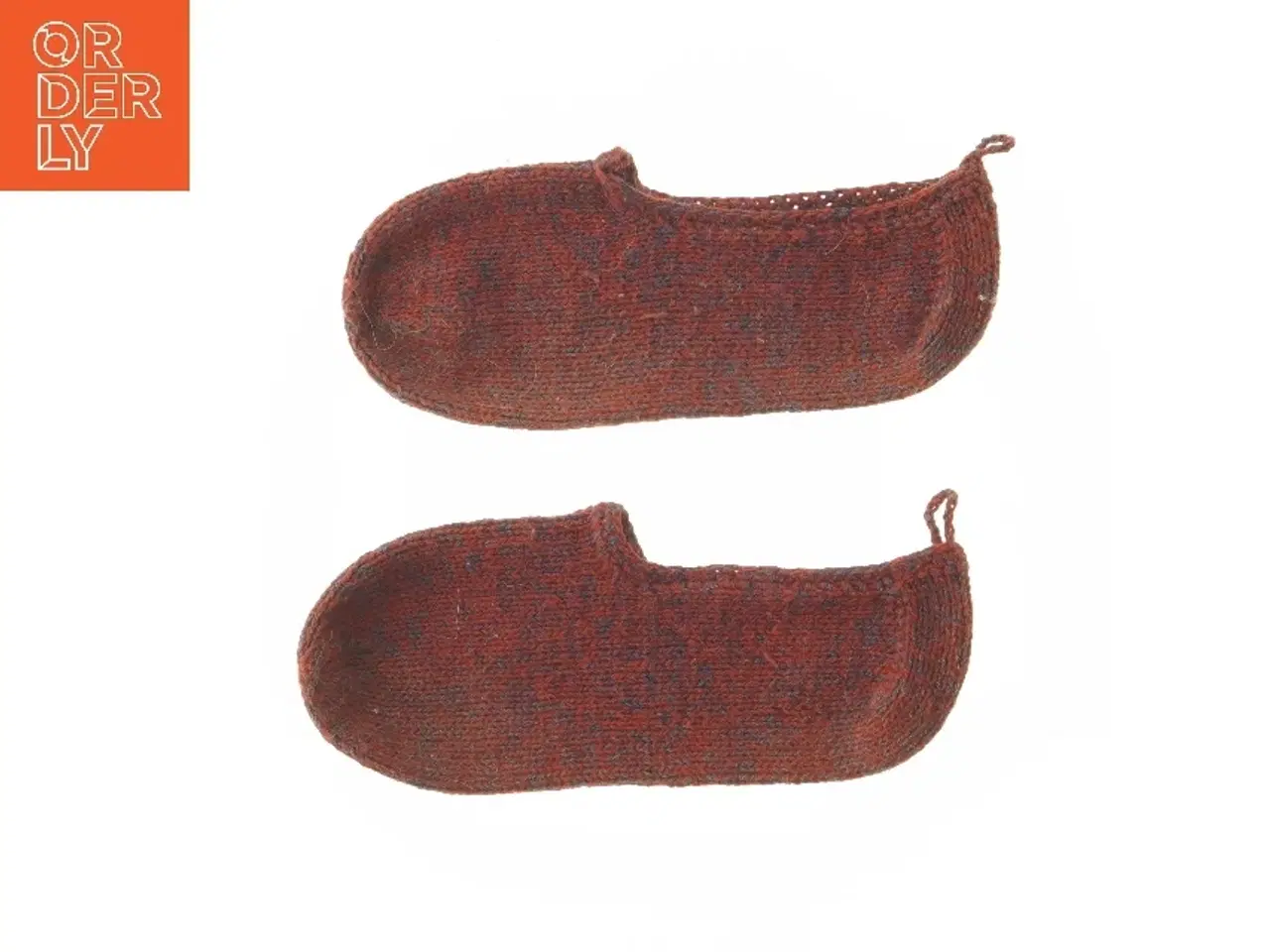 Billede 1 - Strikkede hjemmesko (str. 22 cm)