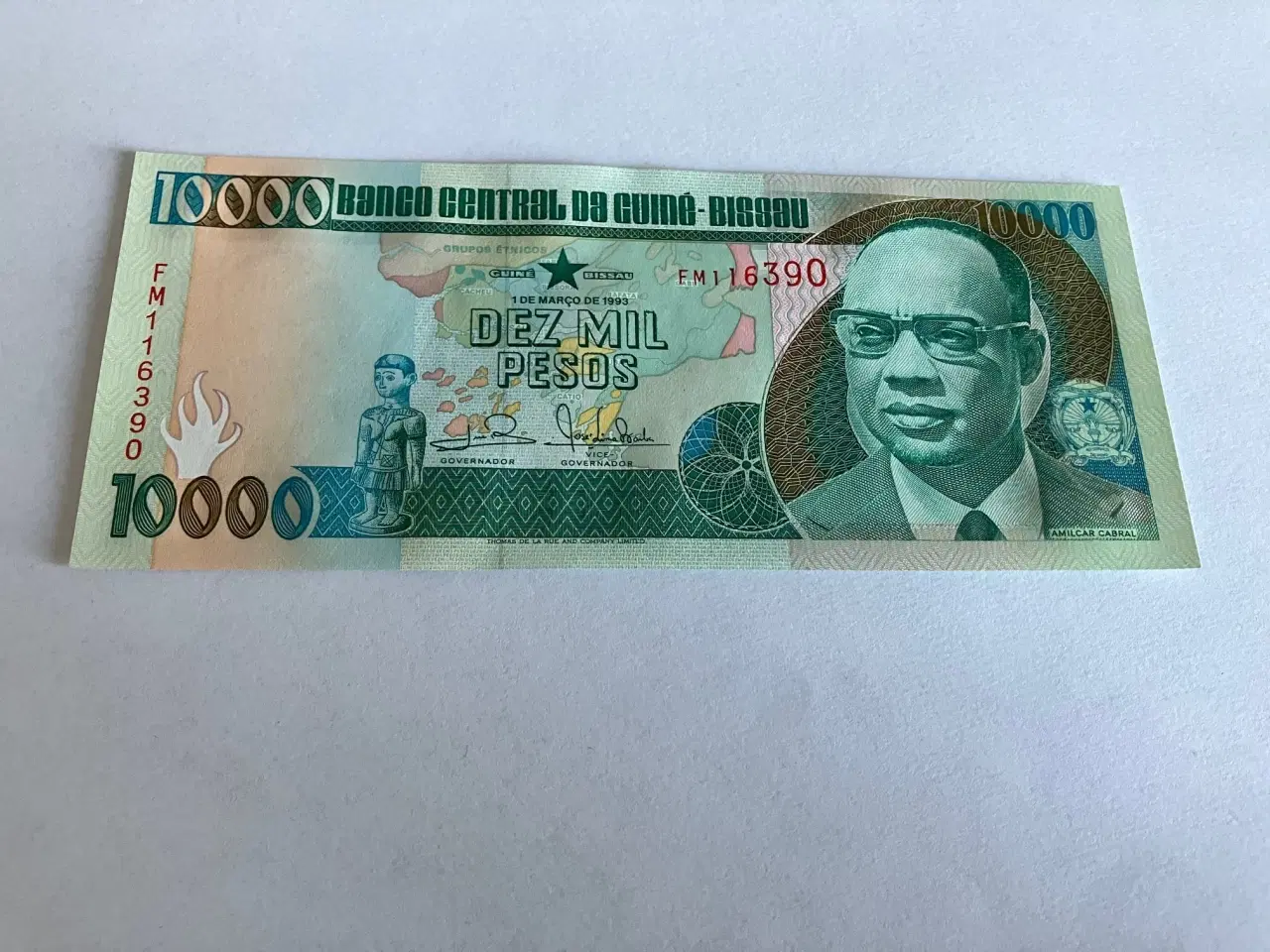 Billede 1 - 10000 Pesos Guinea-Bissau 1993