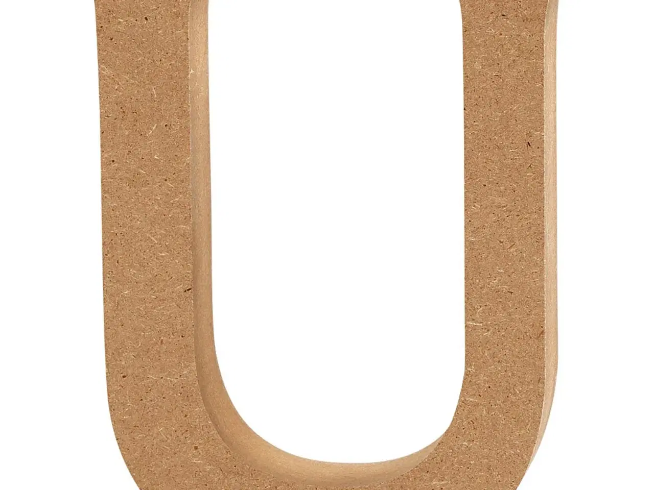 Billede 1 - Stort Træbogstav U - 13 cm Høj, 2 cm Tykkelse