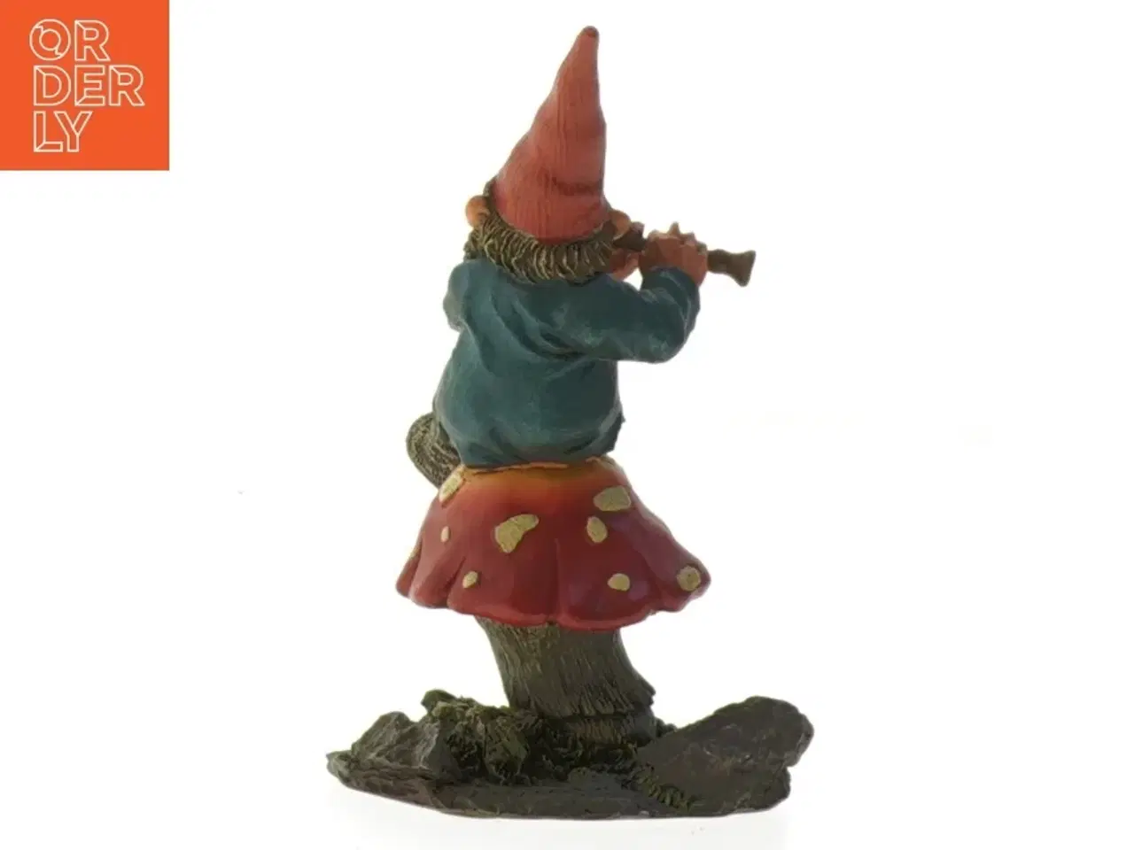 Billede 2 - Dekorativ figur af nisse (str. 12 cm)