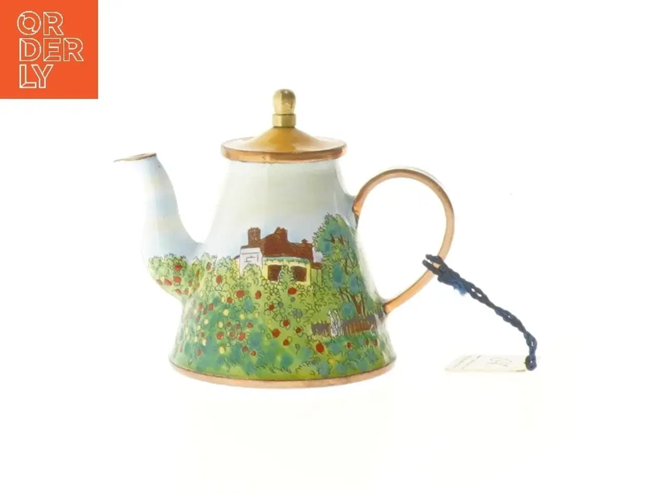 Billede 4 - Dekoreret mini tekande (str. 9,5x8,5 cm)