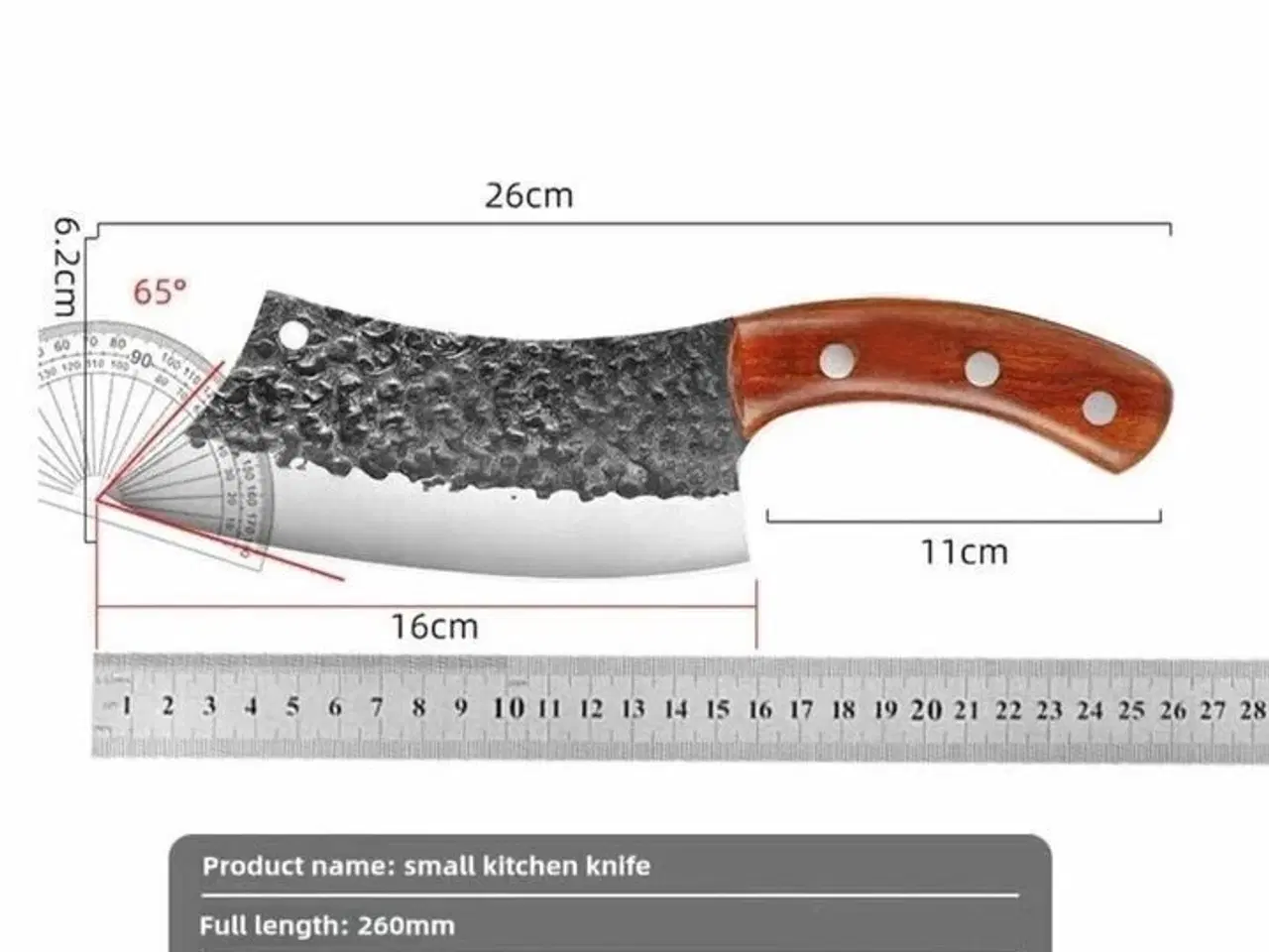 Billede 4 - Professionel kokkekniv i rustfrit stål