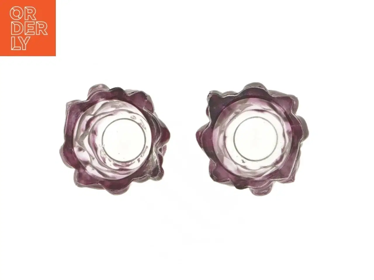 Billede 2 - Glas lysestager (str. 7 x 6 cm)