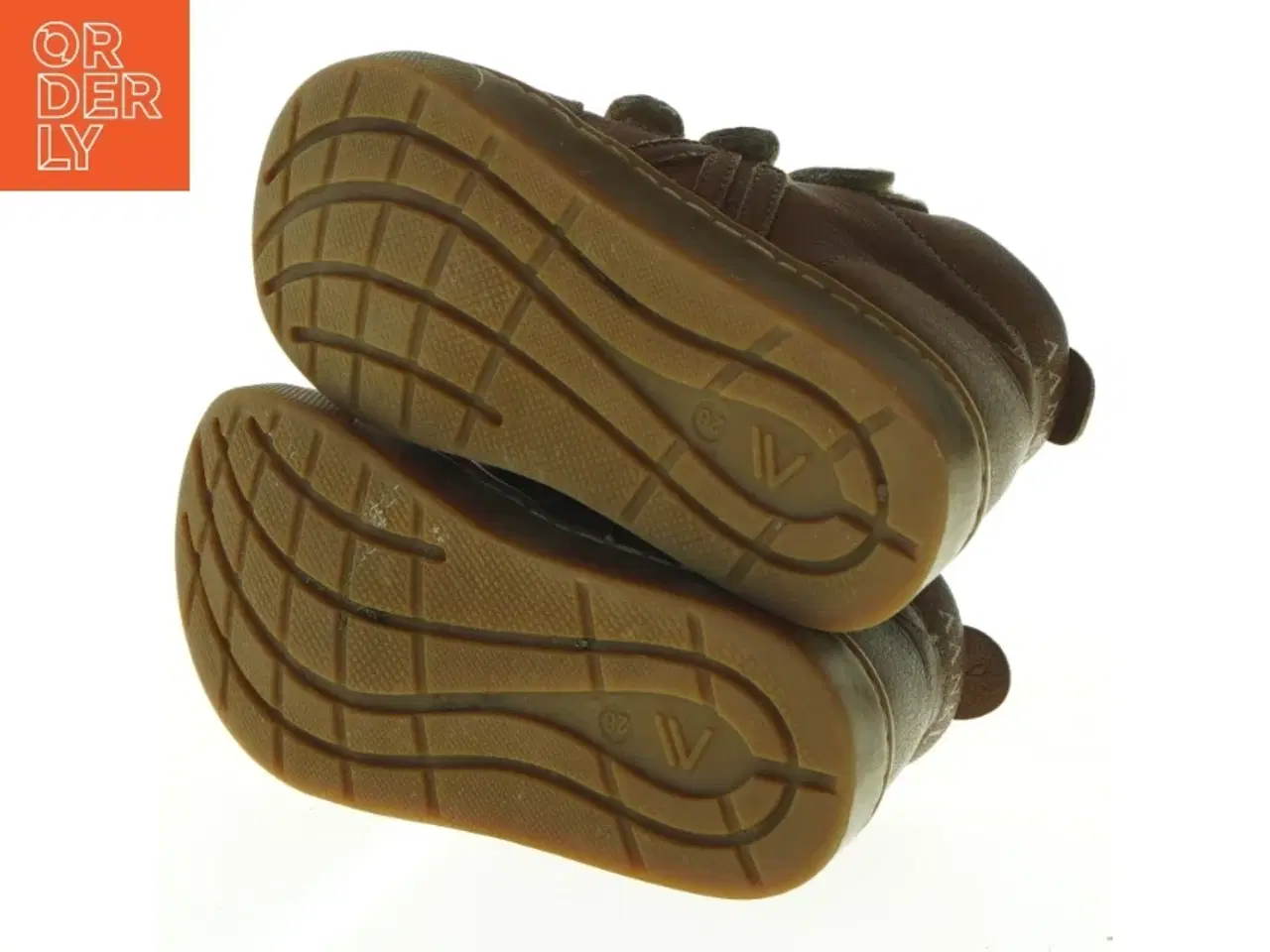 Billede 3 - Barnesko i læder med velcro (str. 26)