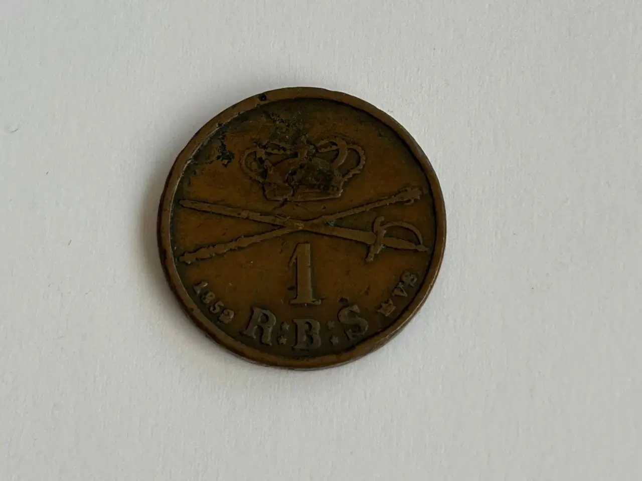 Billede 1 - 1 Rigsbankskilling 1852