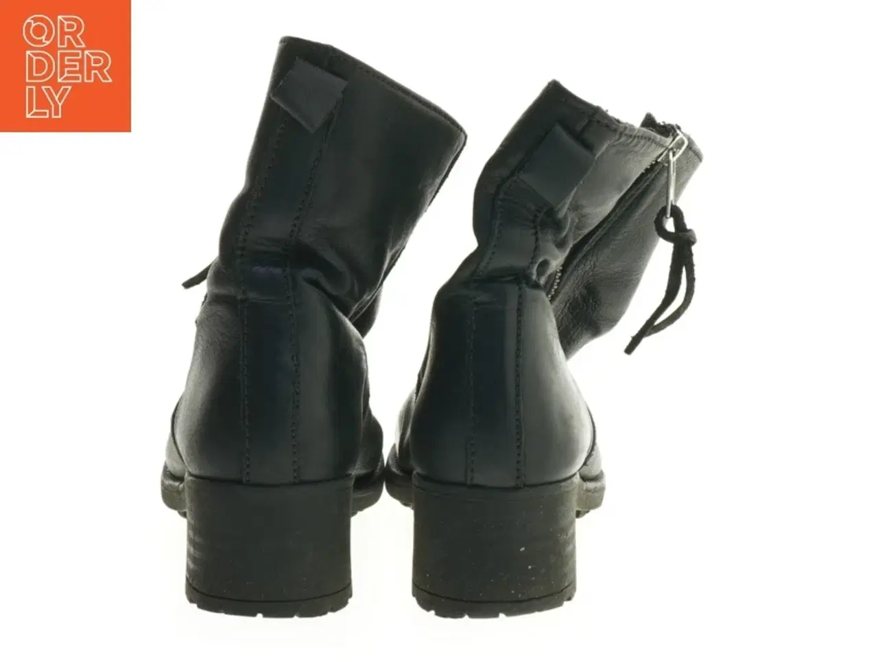 Billede 2 - Sorte ankelstøvler med lynlås (str. 36 )