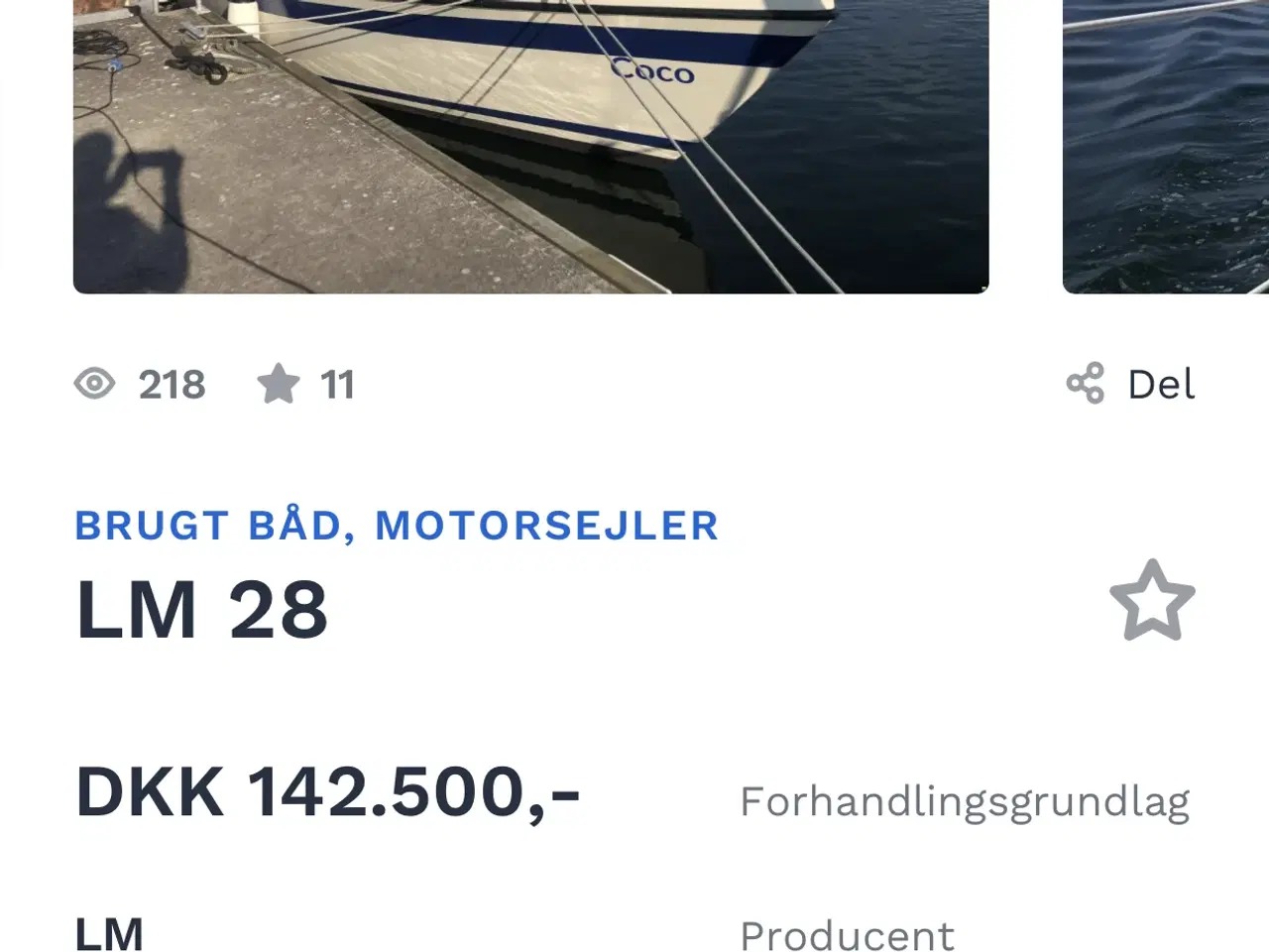 Billede 1 - Lm28 ses på Boat24