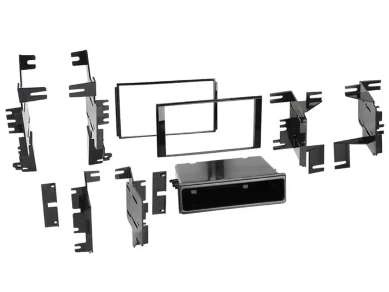 Billede 1 - 2-DIN ramme til Nissan (2013->) blank sort - ACV