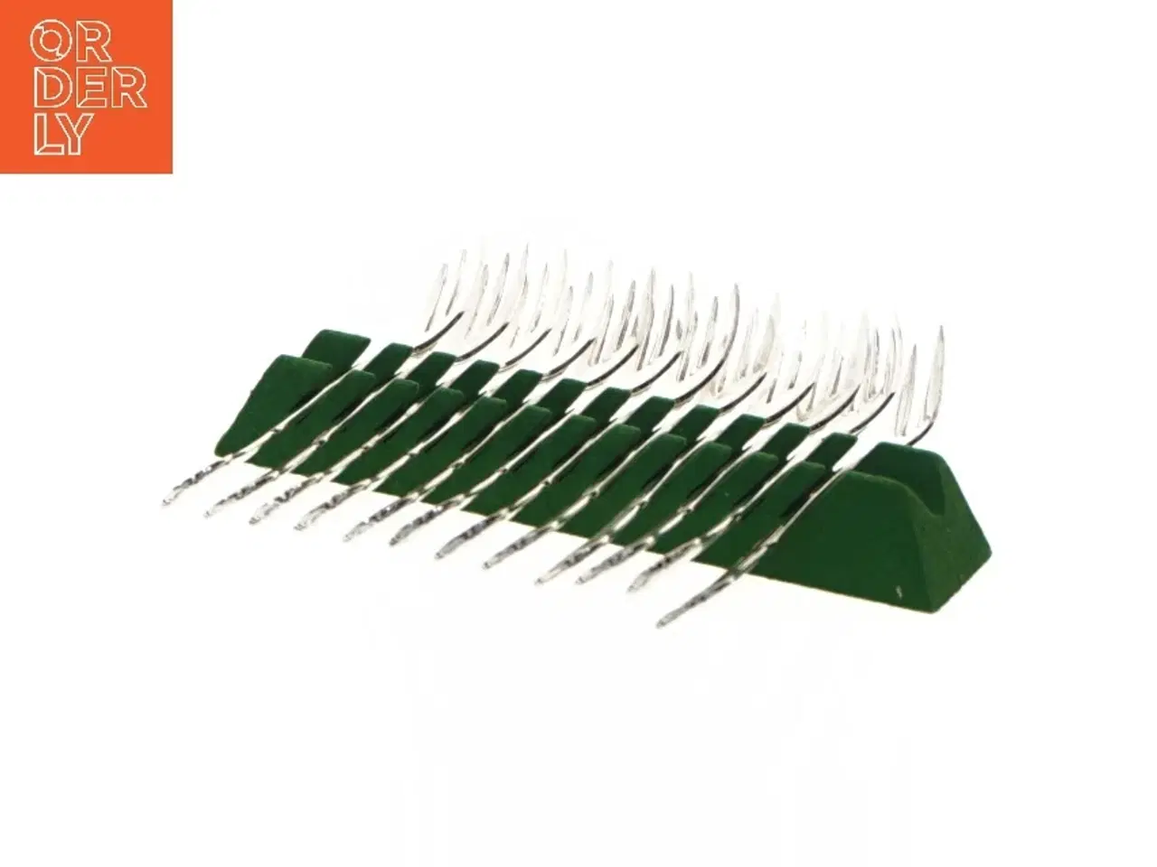 Billede 2 - Sæt af sølv dessertgafler (str. 14 cm, 12 styk cm)