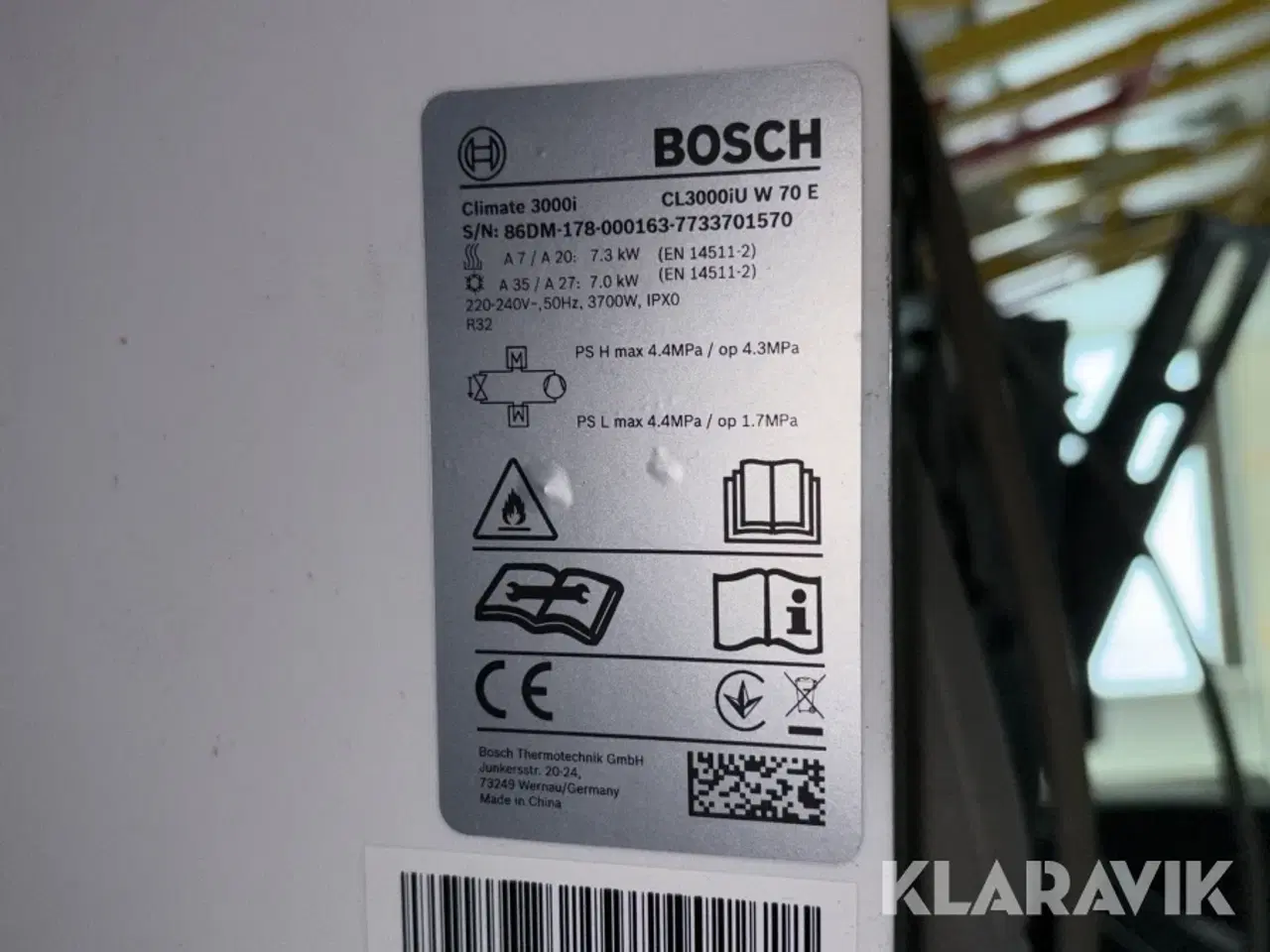Billede 9 - Varmepumpe Bosch Climate 3000i