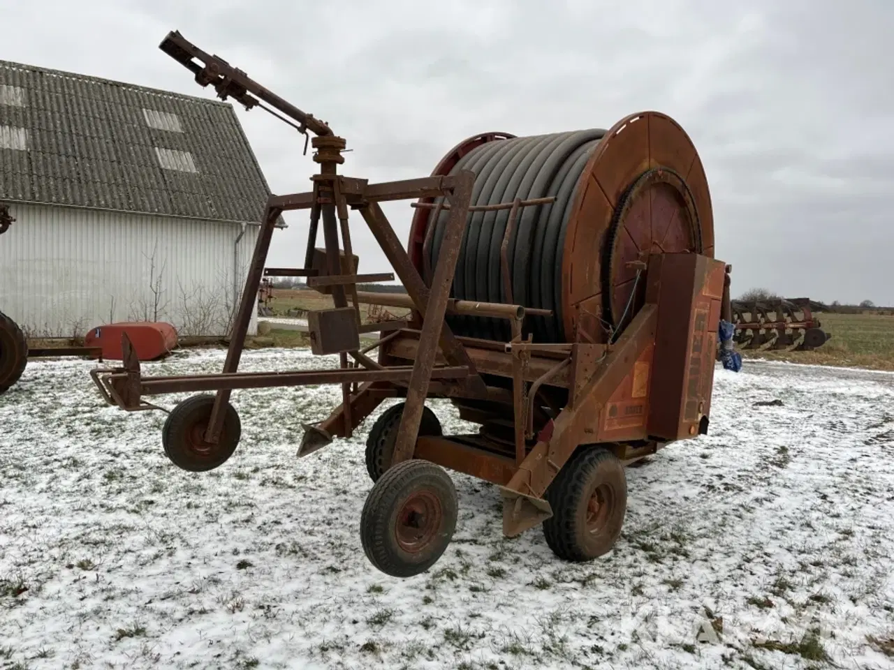 Billede 3 - Vandingsmaskine Bauer Rsinstar 90 tk 240 meter slange-indtræk