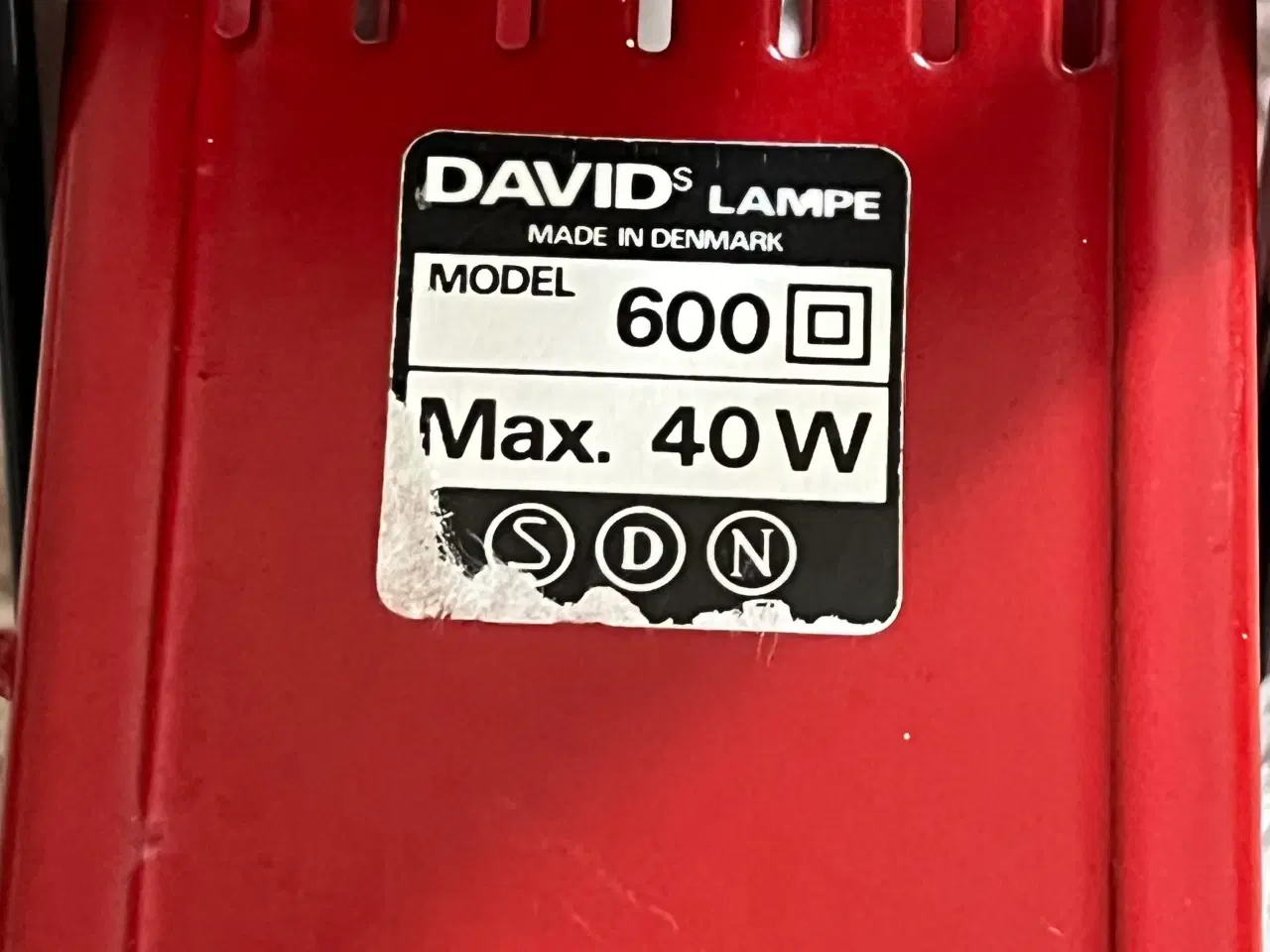 Billede 4 - Davids lampe – arkitekt væglampe fra 70’er