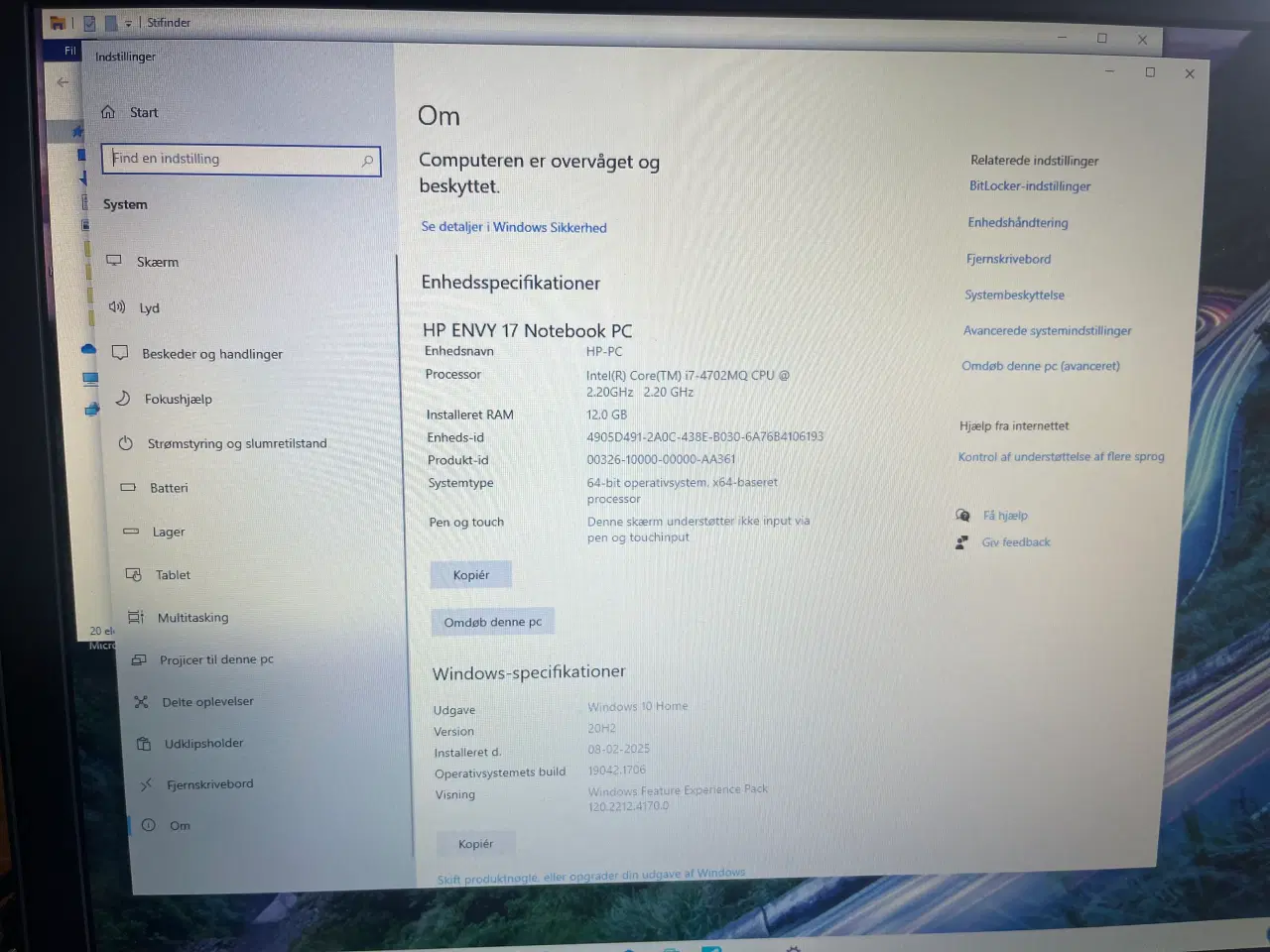 Billede 2 - HP ENVY Notebook 17”