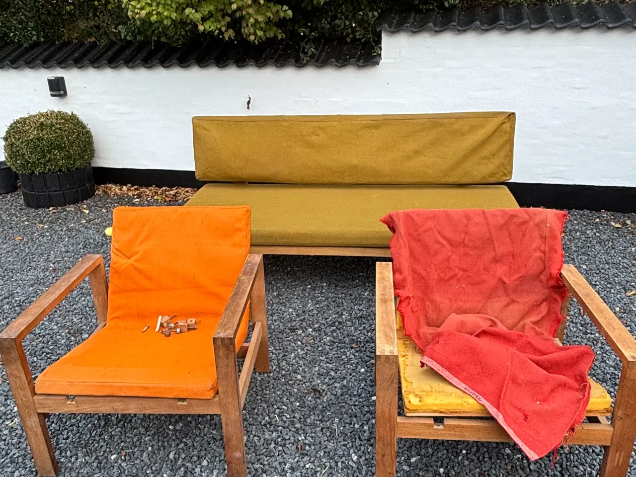 Billede 1 - Sofagruppe i egetræ