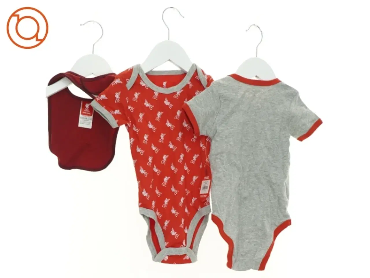 Billede 2 - Sæt med to bodystockings og en hagesmæk (3 stk.) fra L.F.C. (str. 74 cm)
