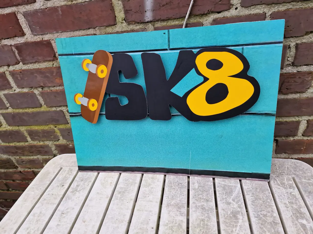 Billede 1 - Skateboard relief SK8 