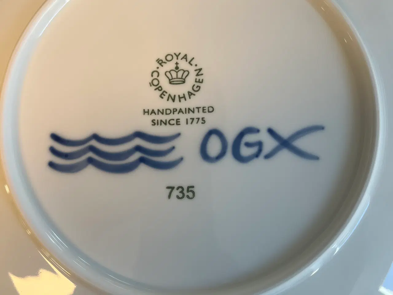 Billede 2 - 4 stk. Royal Copenhagen middags tallerkner