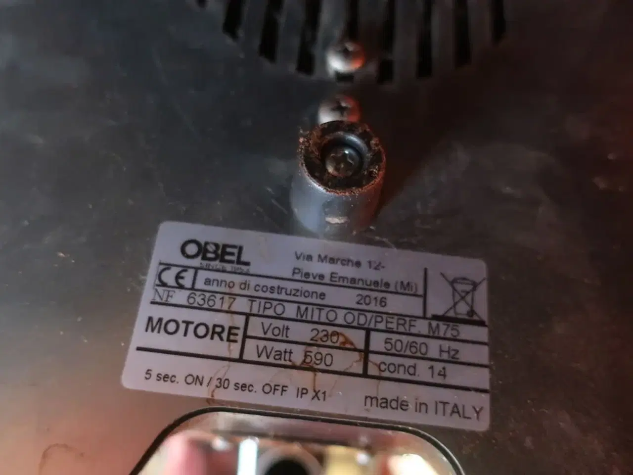 Billede 5 - Kaffekværn OBEL Tipo Mito OD/PERF. M75