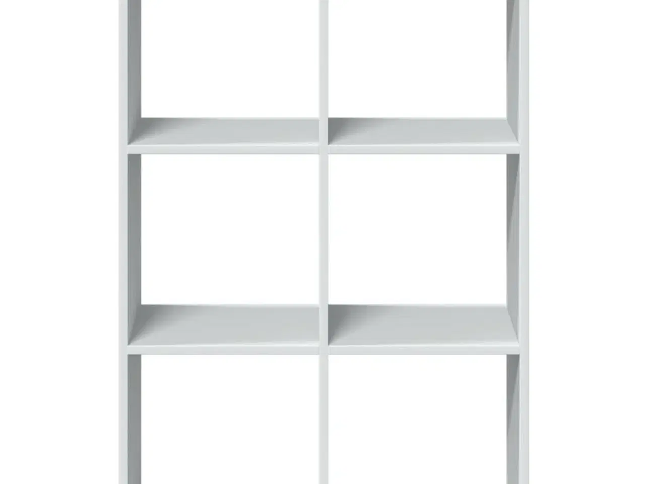 Billede 5 - Bogreol/rumdeler 69,5x29x103,5 cm konstrueret træ hvid