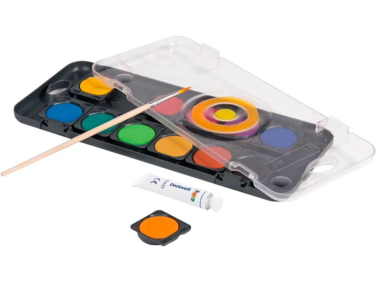 Billede 1 - Skole Tempera Vandfarve - 12 Farver, 30 mm