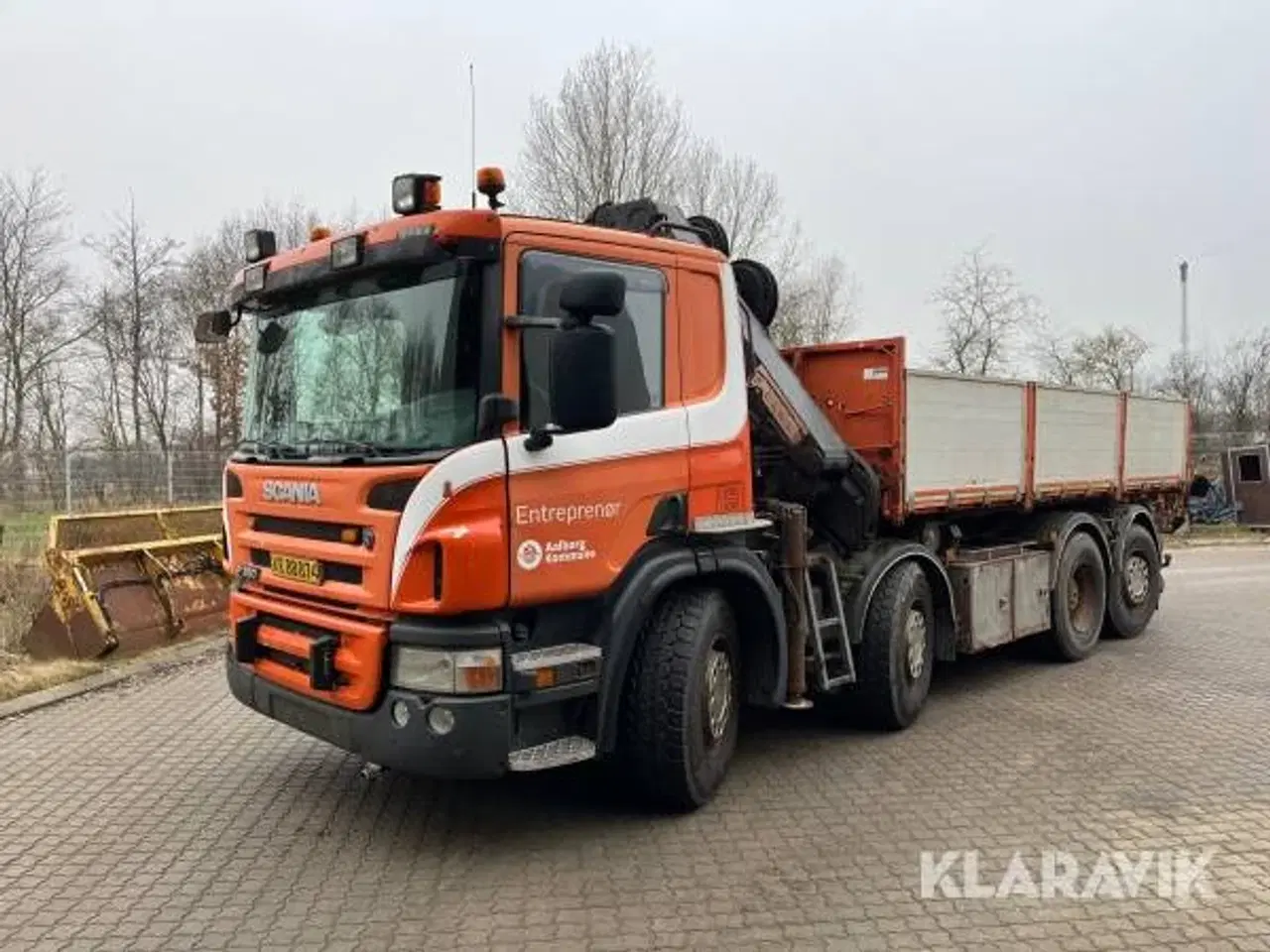 Billede 1 - Lastbil Scania P380 4 akslet med kran og hejselad