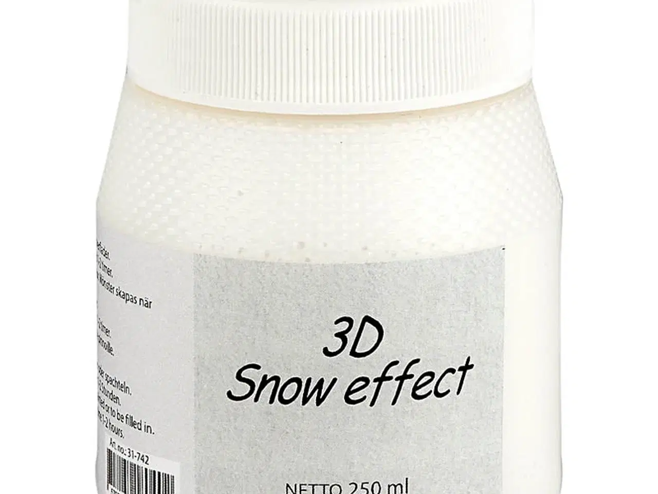 Billede 1 - 3D Sne Effekt Pasta - Hvid, 250ml til Dekoration