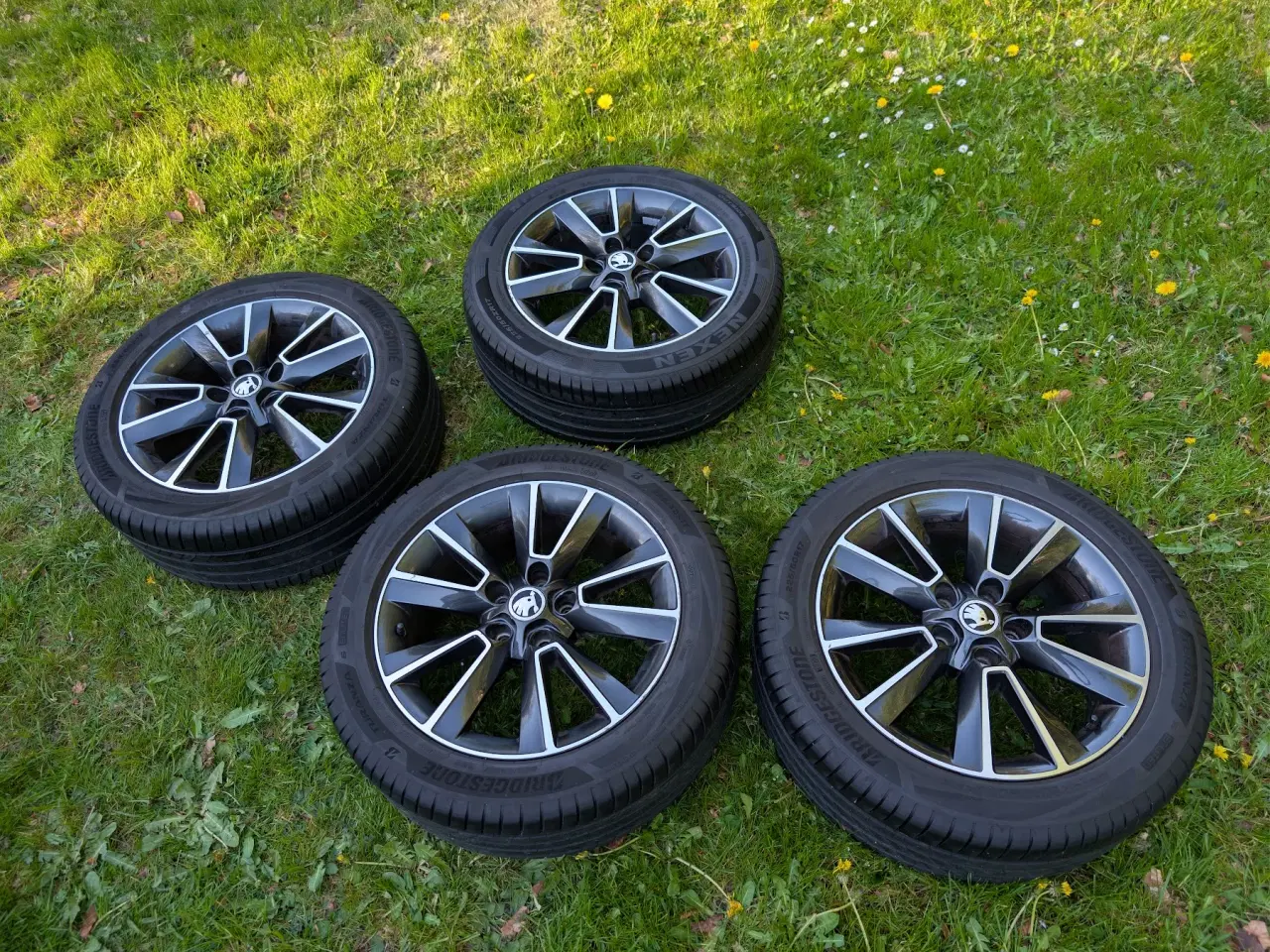 Billede 2 - Skoda 17" originale alufælge + sommerdæk, 5x112