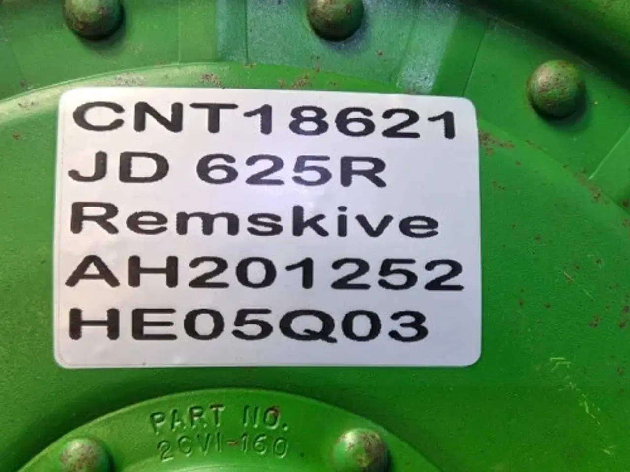 Billede 10 - John Deere 625R Remskive AH201252