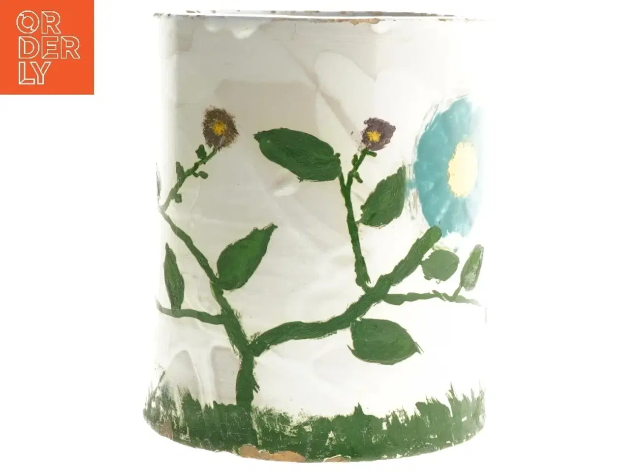 Billede 2 - Håndmalet blomsterpotte (str. 17,5 cm)