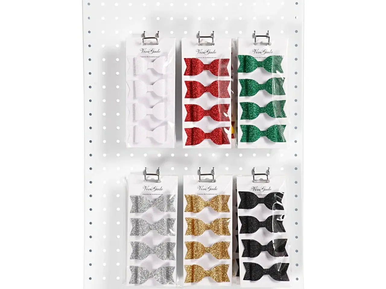 Billede 1 - Glitrende Sløjfer 31x85 mm - 60 stk. i alt