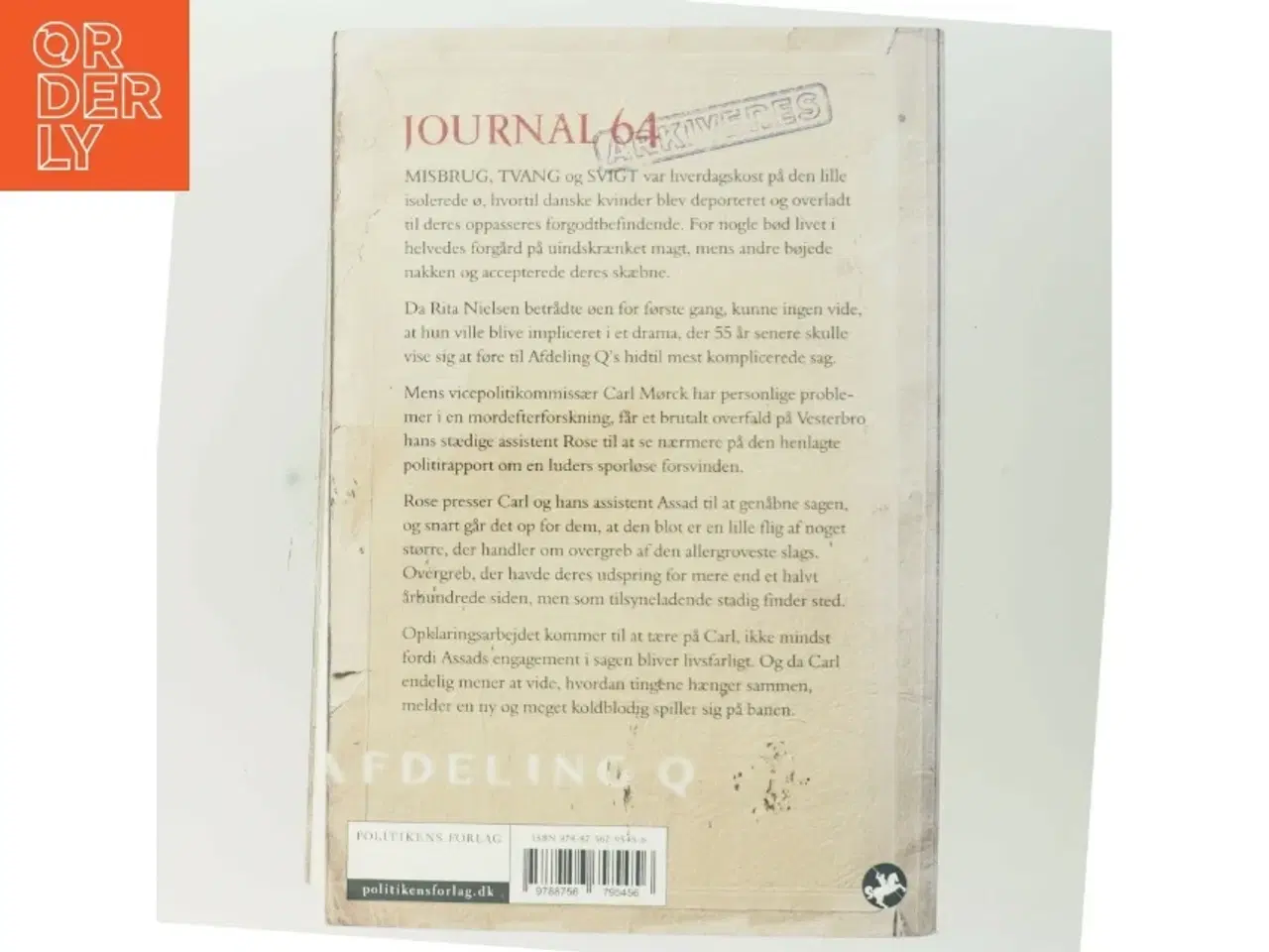 Billede 3 - Journal 64 : krimithriller af Jussi Adler-Olsen (Bog)