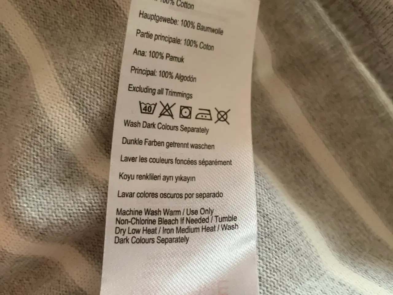 Billede 4 - Joules bluse, ny, grå/råhvid