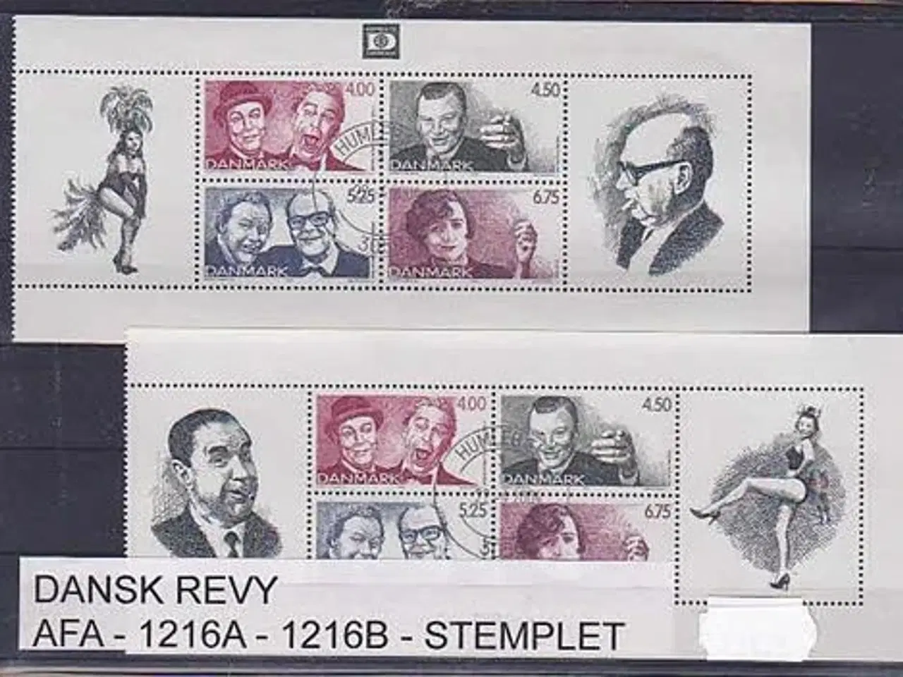 Billede 1 - Dansk Revy AFA 1216A-1216B Stemplet