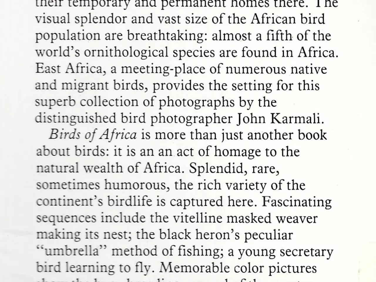 Billede 2 - Birds of Africa by John Karmali