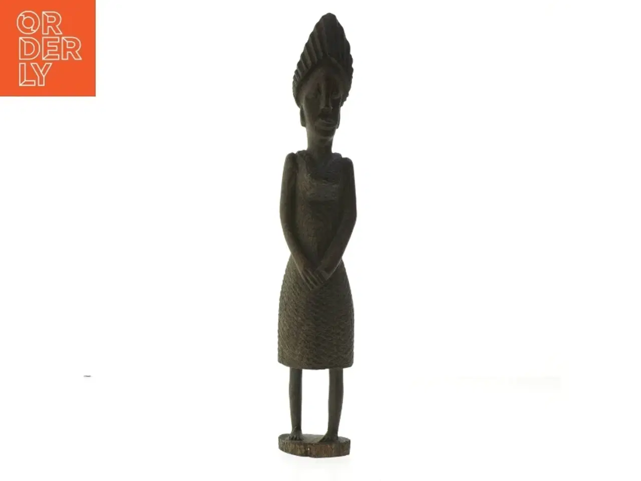 Billede 1 - Træfigur i traditionel påklædning (str. 32 cm)