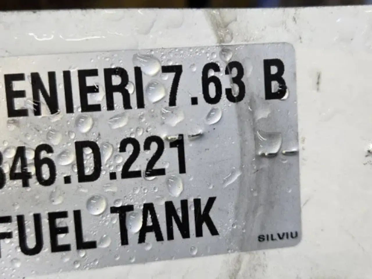 Billede 3 - Venieri 7.63B Dieseltank 846.D.221