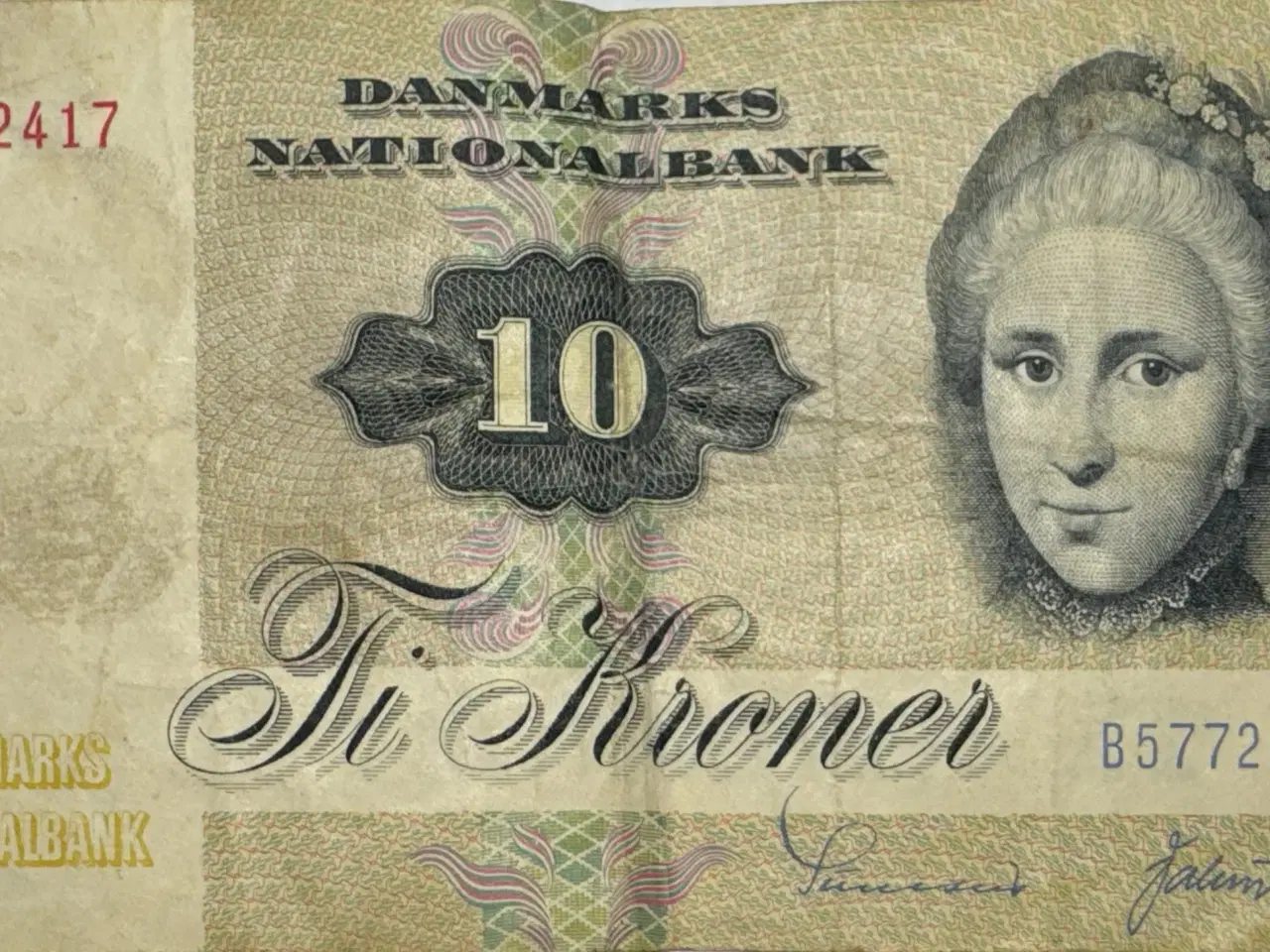 Billede 1 - 10 krone, 1977, Edderfugl, B5, 1