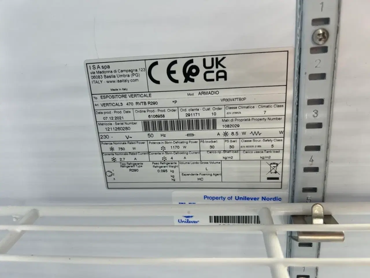Billede 2 - Displayfryseskab ISA ARMADIO Vertical3 470 RVTB